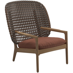 KAY HIGH BACK LOUNGE CHAIR, by GLOSTER